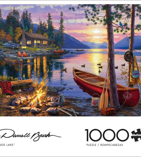 - Darrell Bush - Canoe Lake - 1000 Piece Jigsaw Puzzle